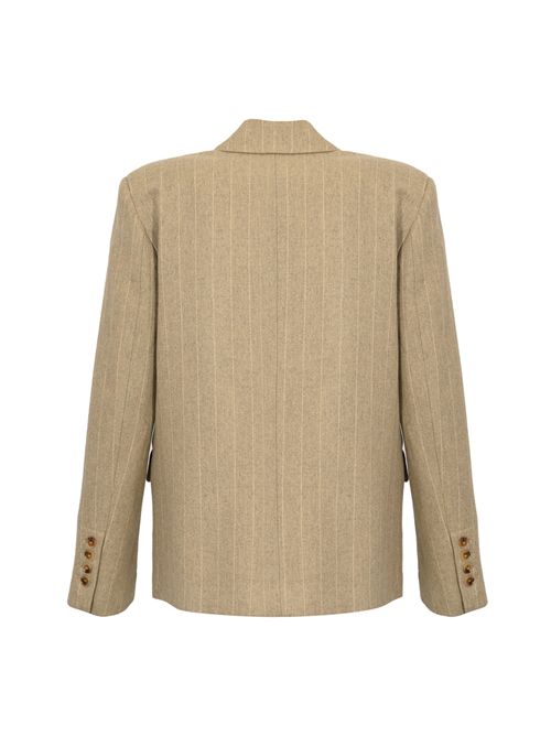 Giacca in misto cashmere gessato Liviana Conti | F5WL40GES-T